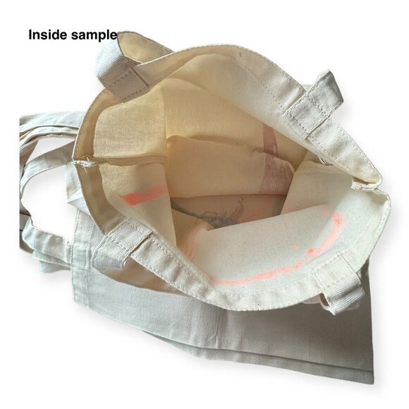 Screen printed Cat tote bag, organic cotton, hand printed,  Kitty Motif, New - Picture 8 of 8